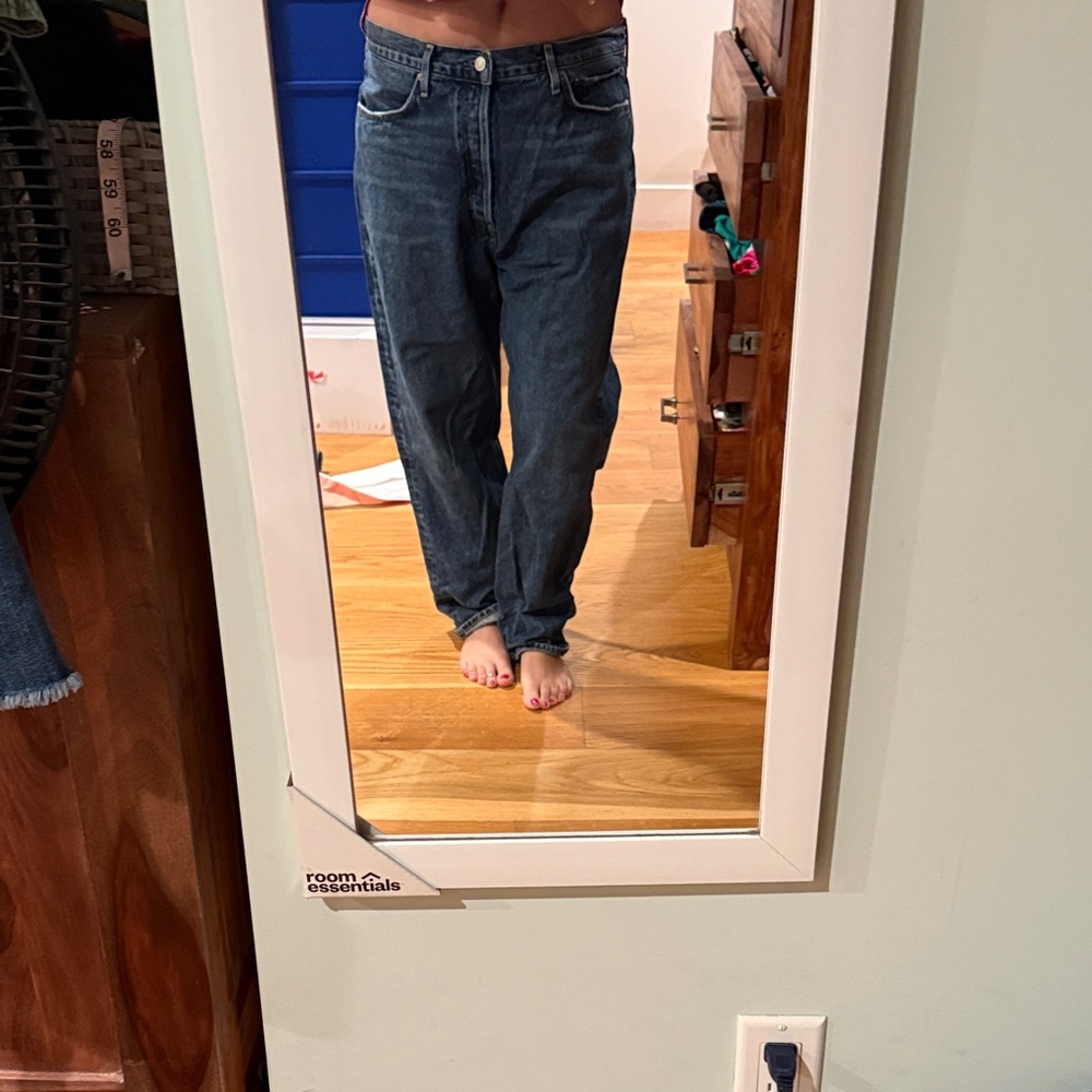 Agolde Relaxed Fit Men's Jeans in Deep Blue